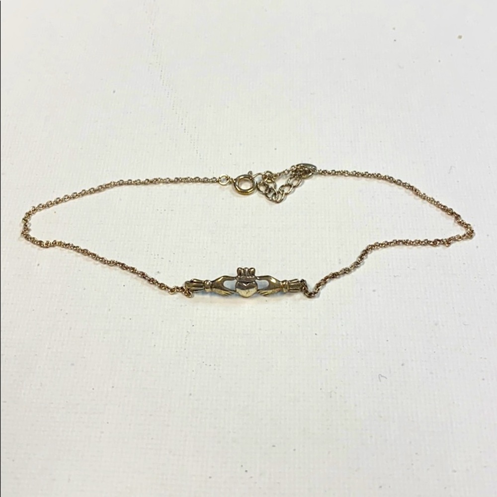 Claddagh anklet